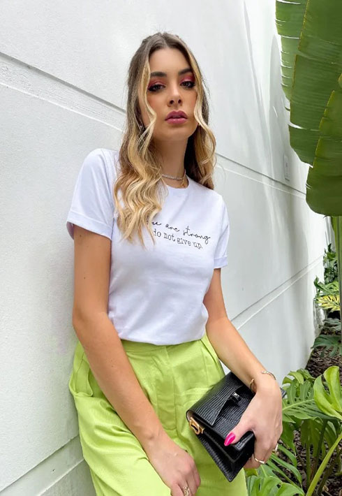 T-shirt Strong Branca