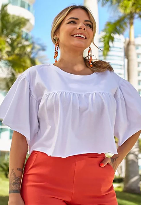 Cropped Bianca Off White