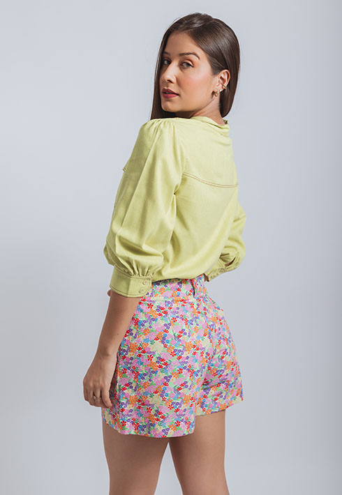 Camisa Bolsos Vitória Verde Lima