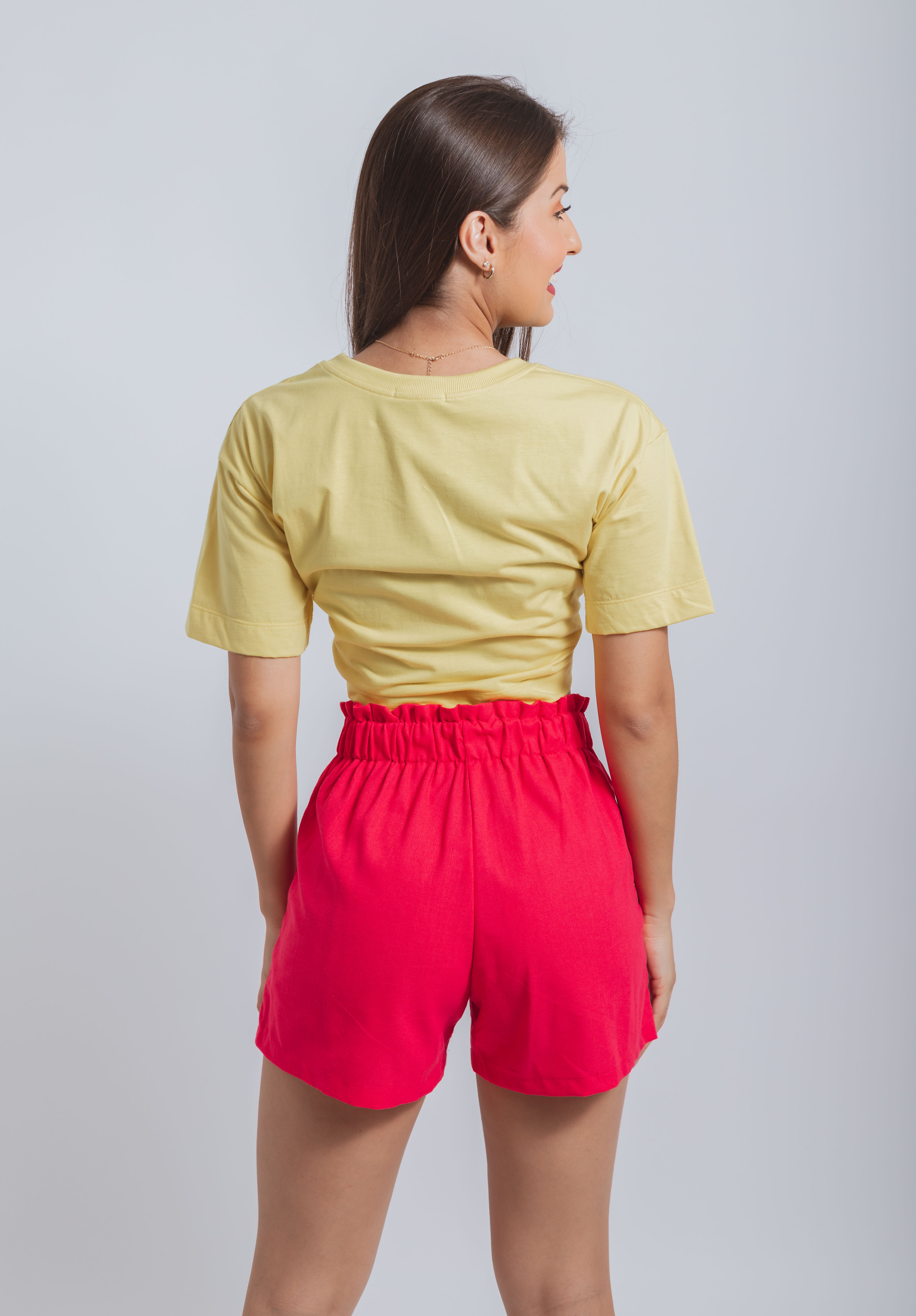 Cropped Básico Mila Amarelo