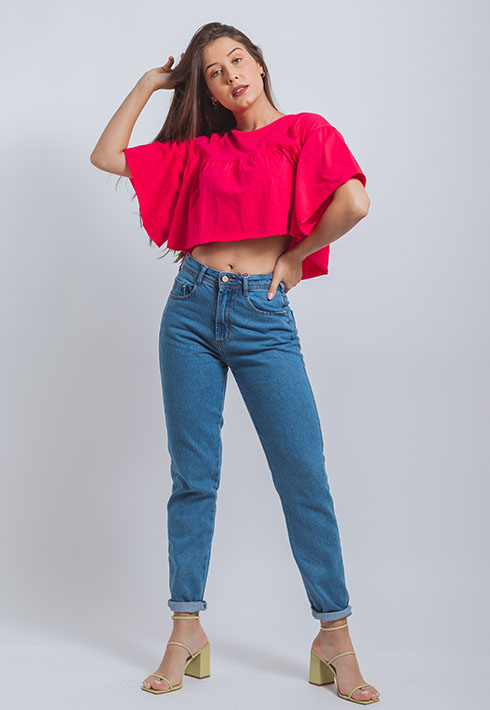 Cropped Bianca Pink
