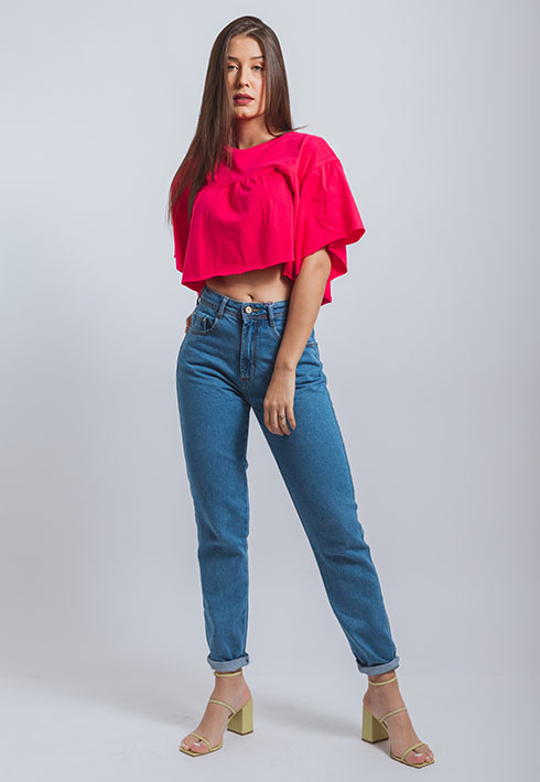 Cropped Bianca Pink