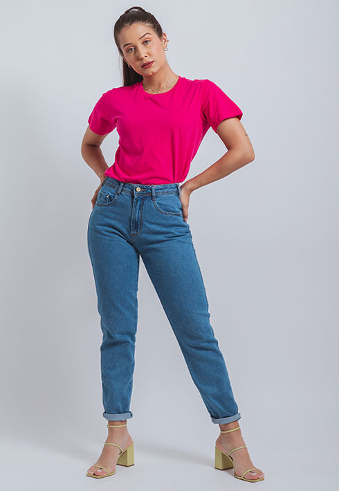 T-shirt Básica Pink Feminino