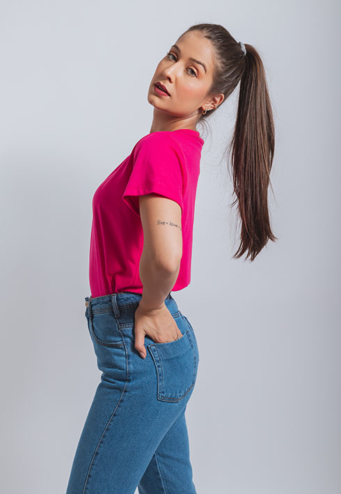 T-shirt Básica Pink