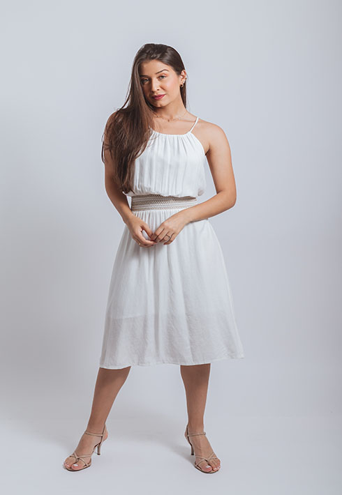 Vestido Bordado Branco