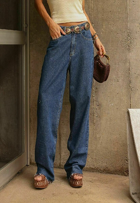 Calça Wide Leg Cami Média Feminino