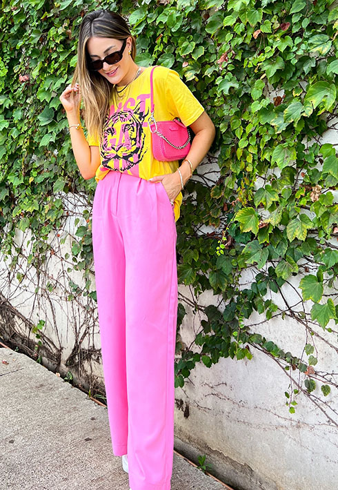 T-shirt Never Tigre Amarela
