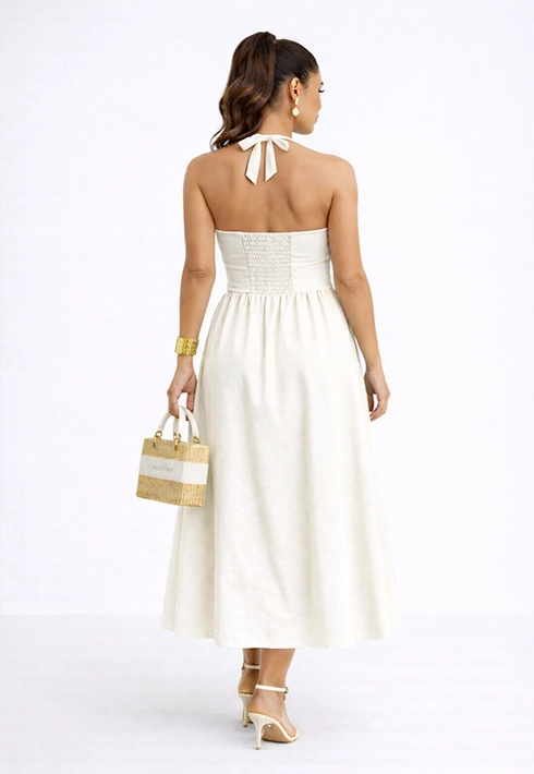 Vestido Frente Única Leona Off White