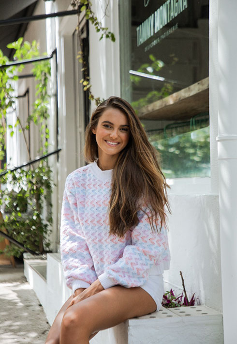 Blusa Tricot Mousse Julie Off White Feminino