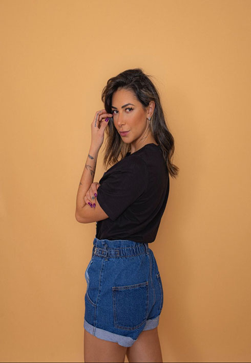 Short Baggy Elástico Cintura Fivela