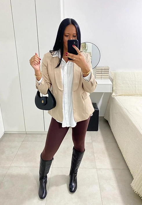 Blazer Over Paola Bege
