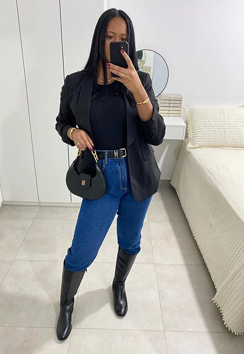 Blazer Over Paola Preto