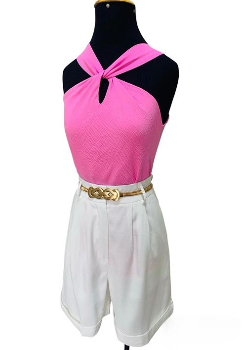 Blusa Nó Clarice Rosa