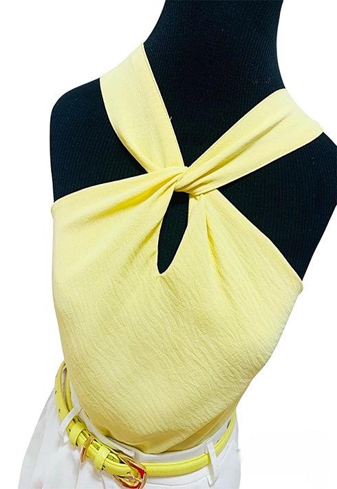 Blusa Nó Clarice Amarelo