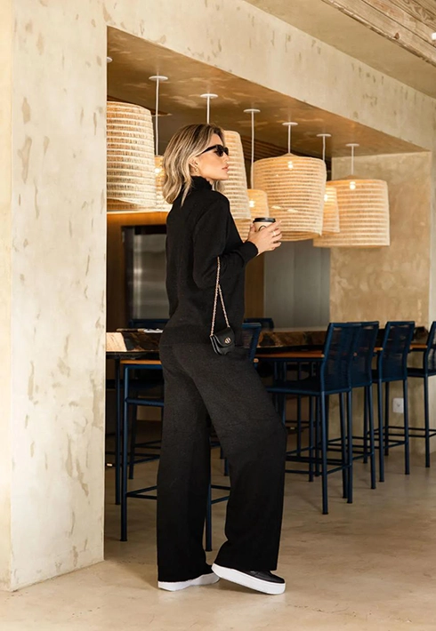 Conjunto Tricot Dara Preto