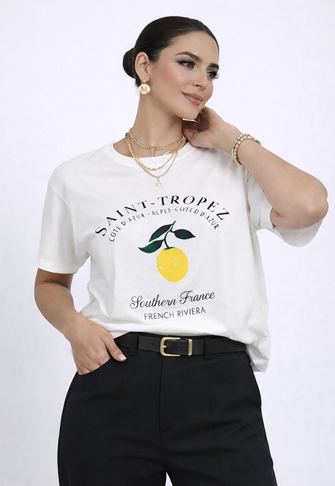 T-shirt Lemon Off White