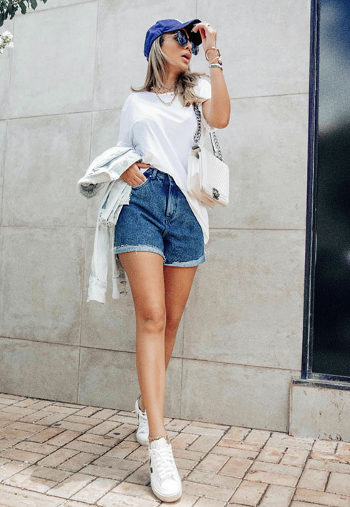 Short Mom Jeans Larissa Claro
