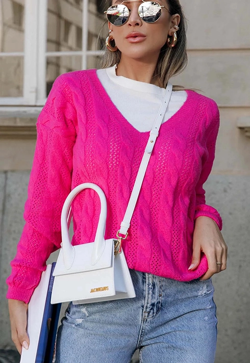 Blusa Tricot Madah Pink Feminino