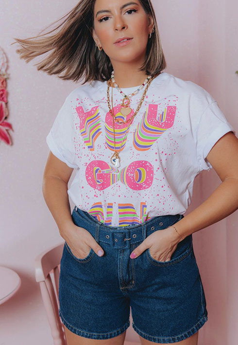 Short Mom Cinto Escuro